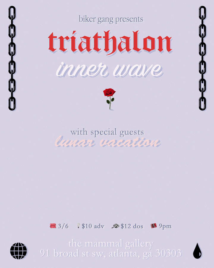 Triathalon and Inner Wave live at The Mammal Gallery in Atlanta, Georgia.